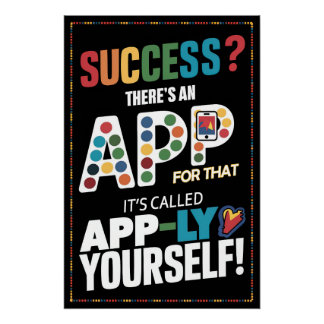 Póster ¿Éxito? Hay una aplicación para eso - aplicarte a 