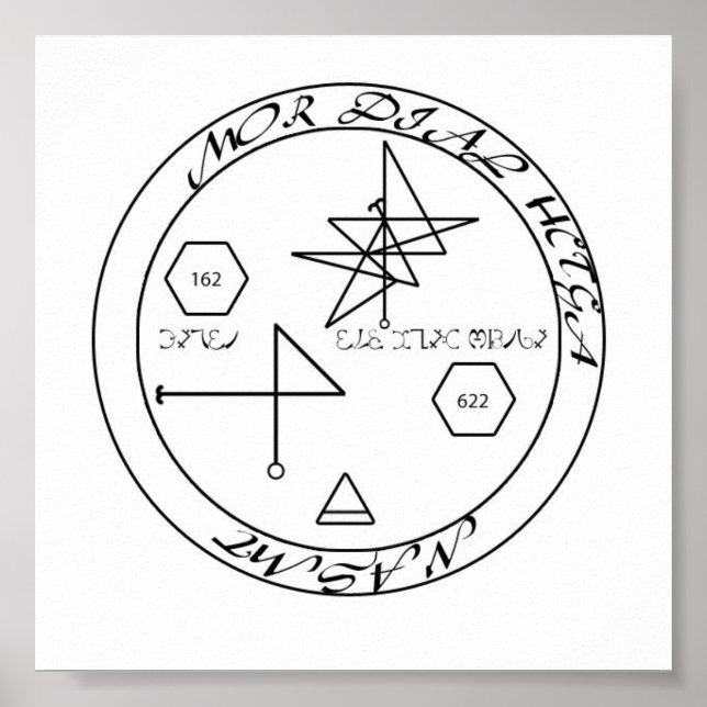 Póster Éxito Material Enochian Sigil (Frente)