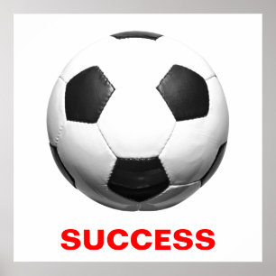 Póster Éxito Motivacional Fútbol Europeo
