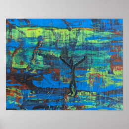 Póster Éxito, o "¡Hey! ¡Estoy Acá!" Abstract origina