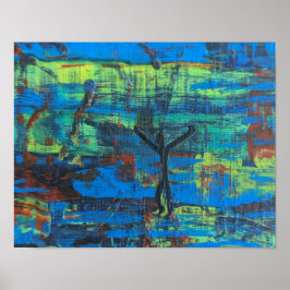 Póster Éxito, o "¡Hey! ¡Estoy Acá!" Abstract origina