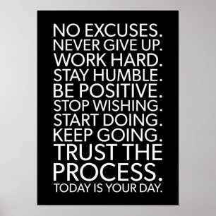 Póster Éxito y Poster motivacional del gimnasio