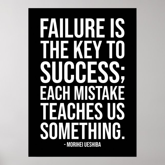 Póster Éxito y Poster motivacional del gimnasio (Frente)