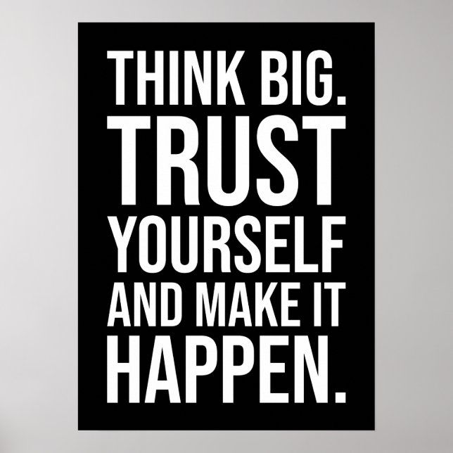 Póster Éxito y Poster motivacional del gimnasio (Frente)