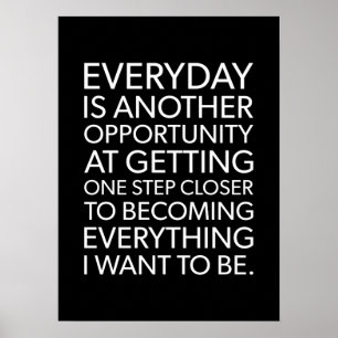 Póster Éxito y Poster motivacional del gimnasio