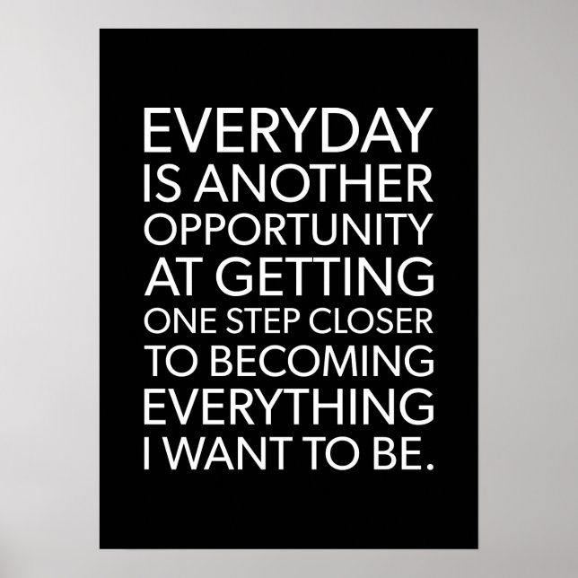 Póster Éxito y Poster motivacional del gimnasio (Frente)