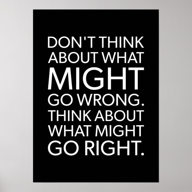 Póster Éxito y Poster motivacional del gimnasio (Frente)