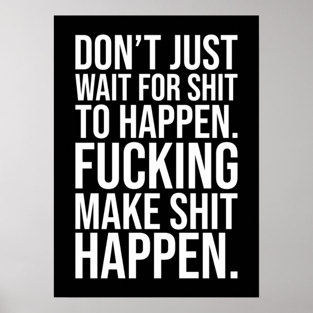 Póster Éxito y Poster motivacional del gimnasio (Frente)