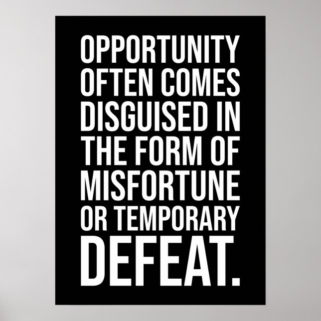 Póster Éxito y Poster motivacional del gimnasio (Frente)