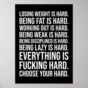 Póster Éxito y Poster motivacional del gimnasio