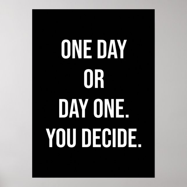 Póster Éxito y Poster motivacional del gimnasio (Frente)