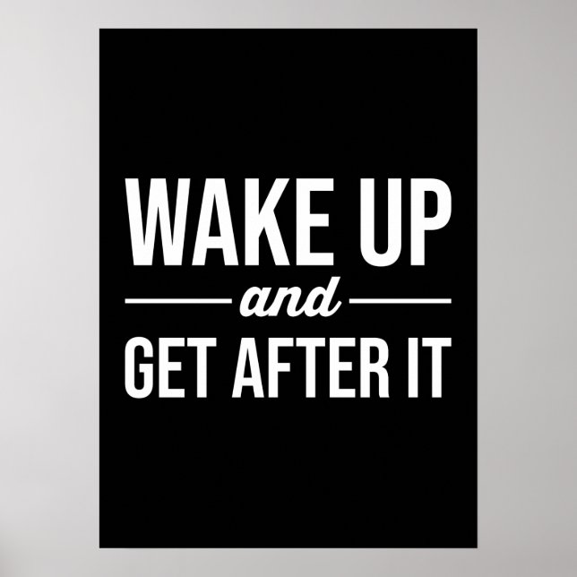 Póster Éxito y Poster motivacional del gimnasio (Frente)