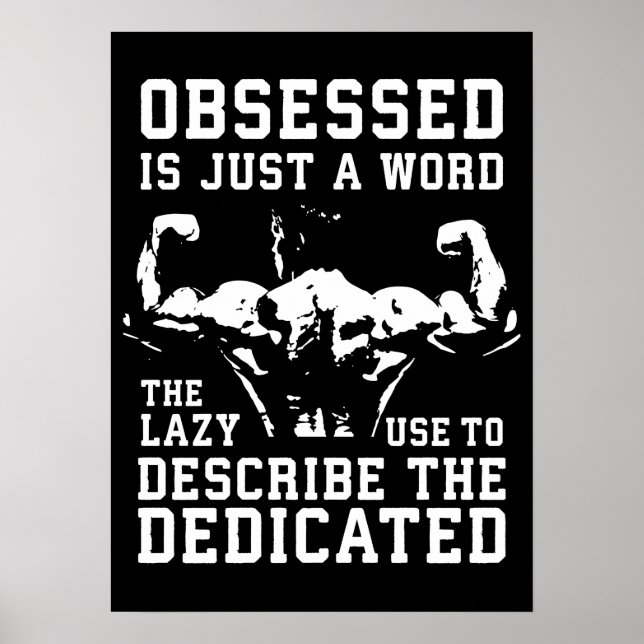 Póster Éxito y Poster motivacional del gimnasio (Frente)