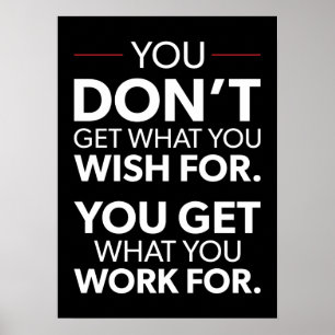 Póster Éxito y Poster motivacional del gimnasio