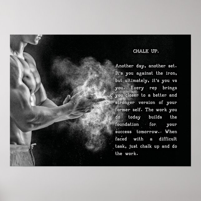 Póster Éxito y Poster motivacional del gimnasio (Frente)