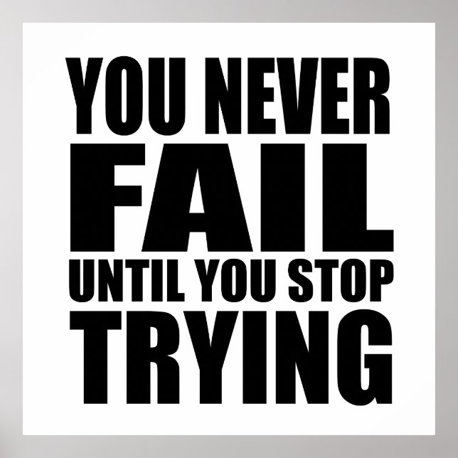 Póster Éxitos de citas motivacionales (Frente)