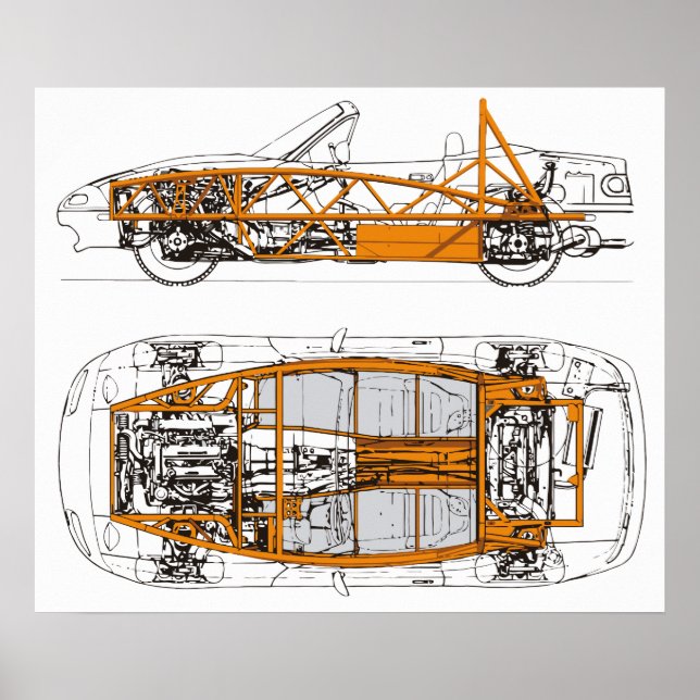 Póster Exocet / NA Miata Overlay (Frente)