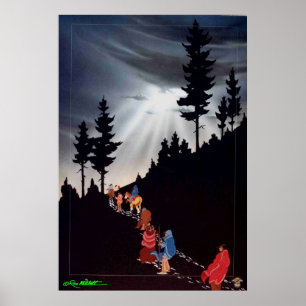 Póster Éxodo, en el rastro de rasgones
