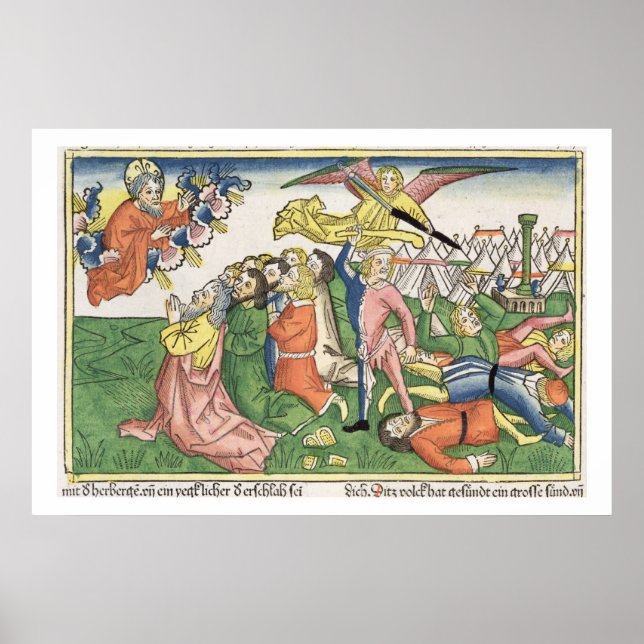 Póster Exodus 32 15-23 Moses breaking the stone tablets, (Frente)