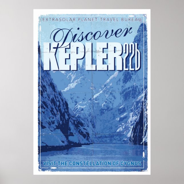 Póster Exoplanet Travel KEPLER 22b (Frente)