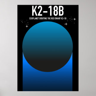 Póster exoplaneta K2-18b