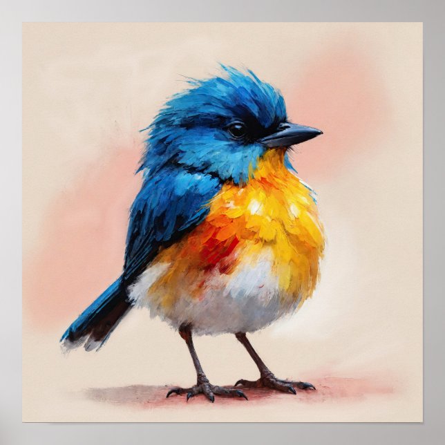 Póster Exotischer Vogel: Kunstwerk für Naturfreunde.  (Frente)