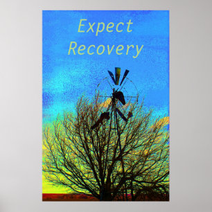 Póster Expect Recovery  Motivational Poster