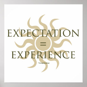 Póster Expectation = Experience