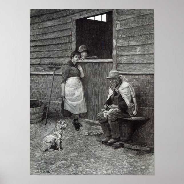 Póster Expectativa desde la "hora de ocio", 1888 (Frente)