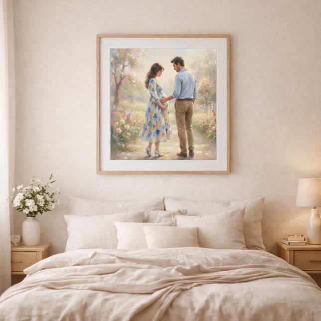 Póster Expecting Couple Impressionist Style Art  (Subido por el creador)