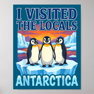 Póster Expedición de Pingüino de Recuerdo de Viaje a la A