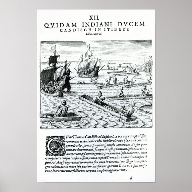 Póster Expedición de Thomas Cavendish (Frente)