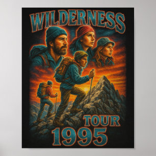 Póster Expedición de Trekking para la Naturaleza 1995 Est