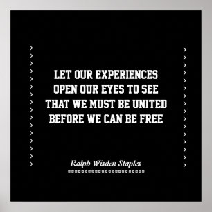 Póster Experiencia afroamericana