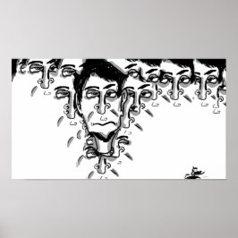 Póster Experimental cartoon art