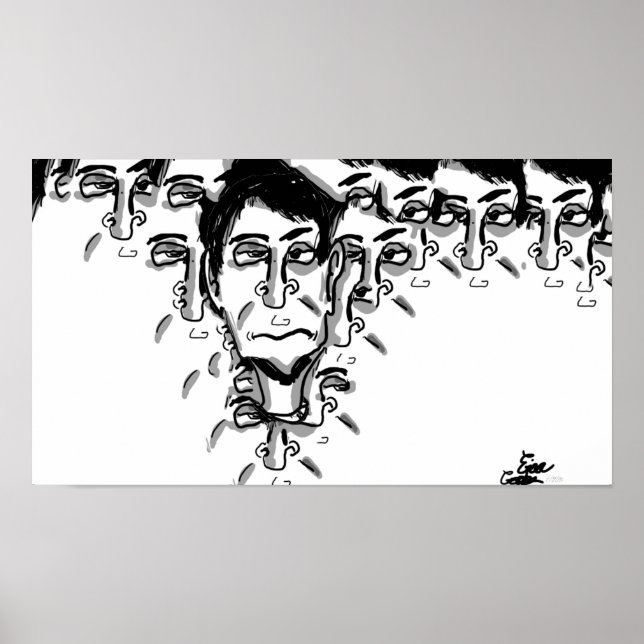 Póster Experimental cartoon art (Frente)