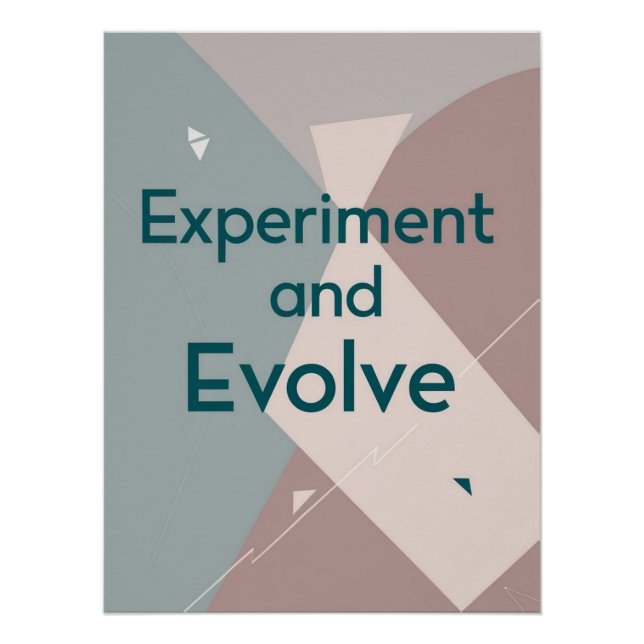 Póster Experimentar y Evolucionar (Anverso)