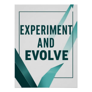 Póster Experimentar y Evolucionar opción 2