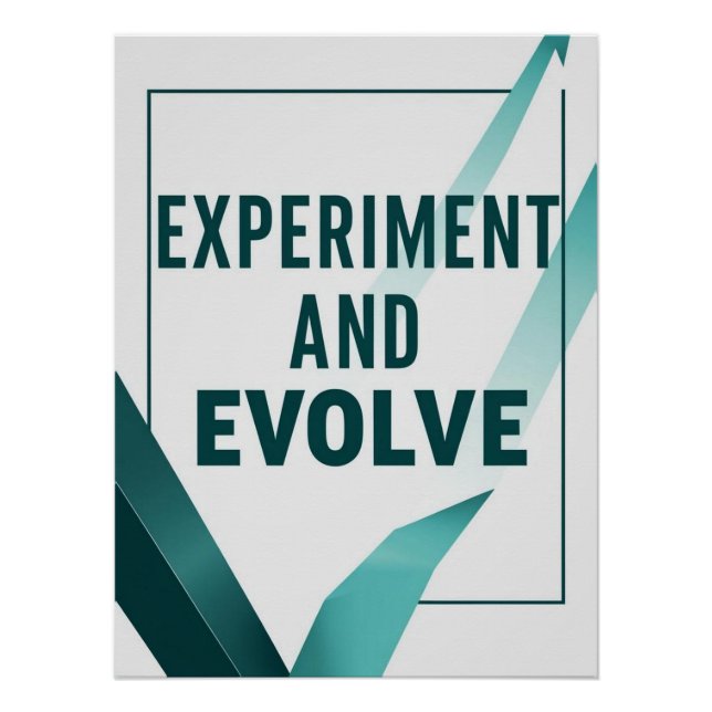 Póster Experimentar y Evolucionar opción 2 (Anverso)