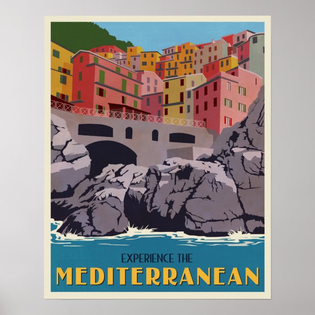 Póster Experimente el Mediterráneo (Frente)