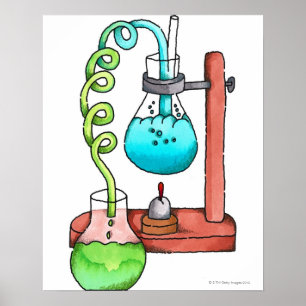 Póster Experimento de la química