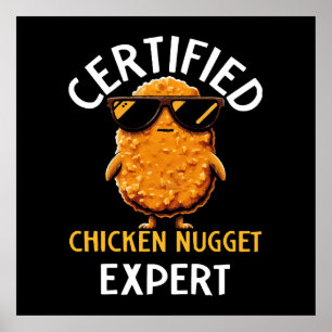 Póster Experto certificado en el nugget de pollo