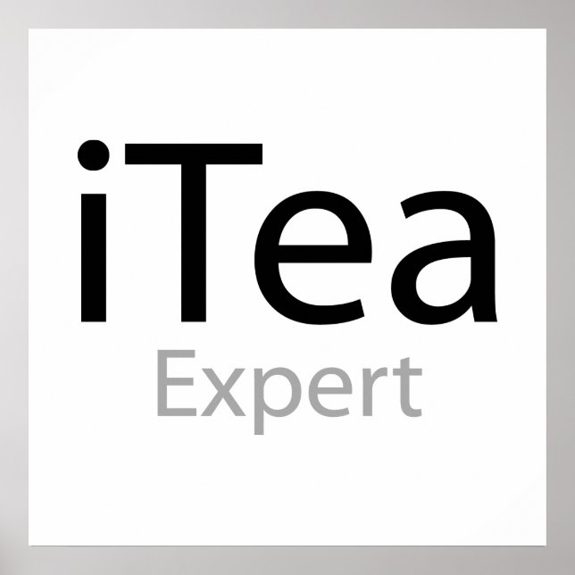 Póster Experto en té (Frente)