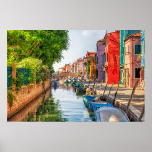 Póster Explora el Encantador Encanto de Burano