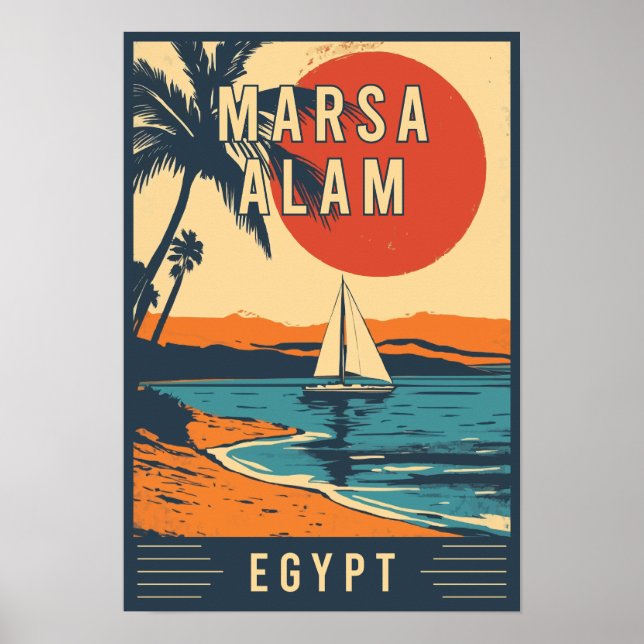 Póster Explora el paraíso del Mar Rojo Marsa Alam en Egip (Frente)