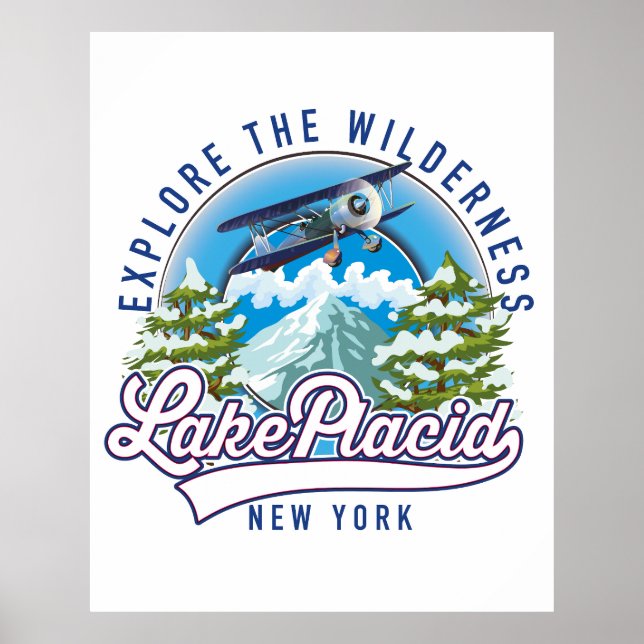 Póster Explora la naturaleza, lago plácido (Frente)