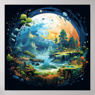 Póster Explora las maravillas del planeta Tierra con este
