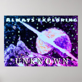 Póster Exploración de imágenes de Poster desconocidas por