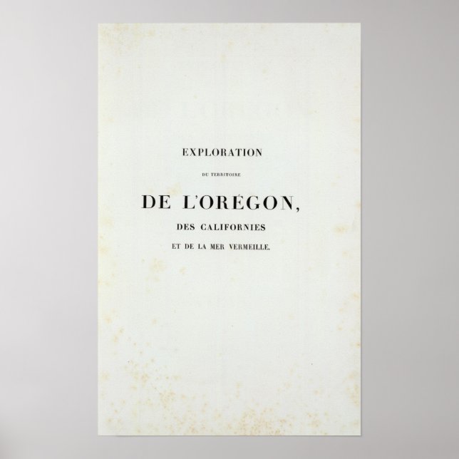 Póster Exploración de Oregón 3 (Frente)