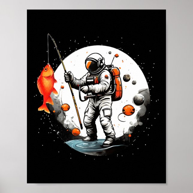 Póster Exploración Espacial Cosmonauta Hombre Espacial Pe (Frente)